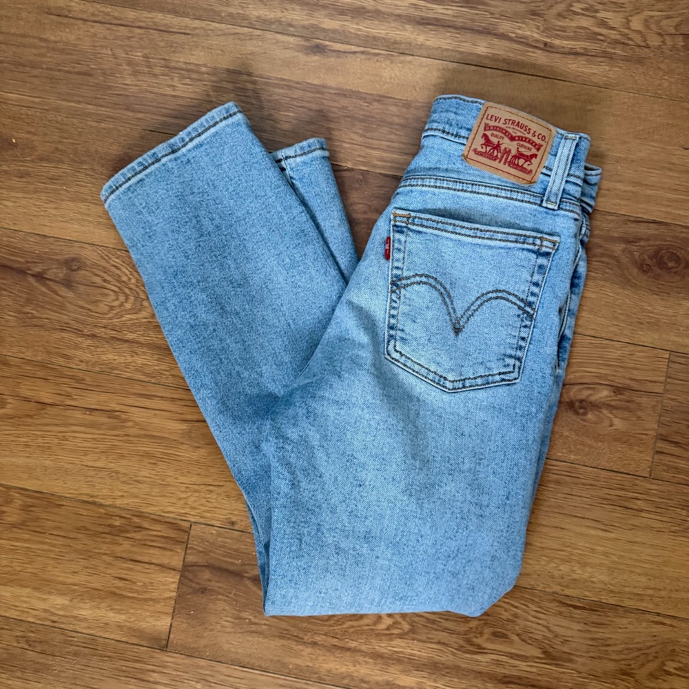 Levi's Button Fly Wedgie Straight Denim Jeans